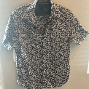 John Varvatos flower button up